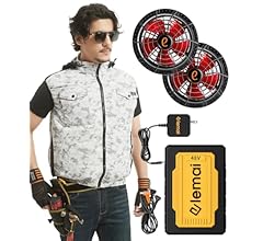 Amazon.co.jp: [elemai] NEWモデル ファン付きベスト 遮熱-15